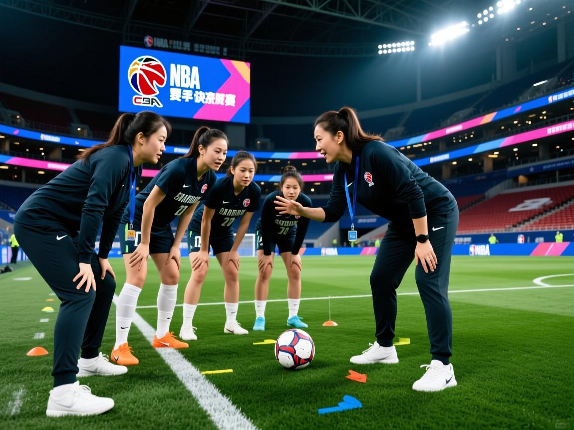 女子足球教练团队备战决赛，战术犀利  第1张