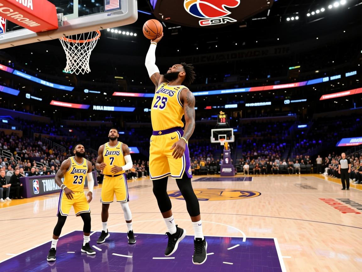 刚刚！湖人赢了！东契奇45分三双，詹姆斯2次超级暴扣震撼全场  第2张